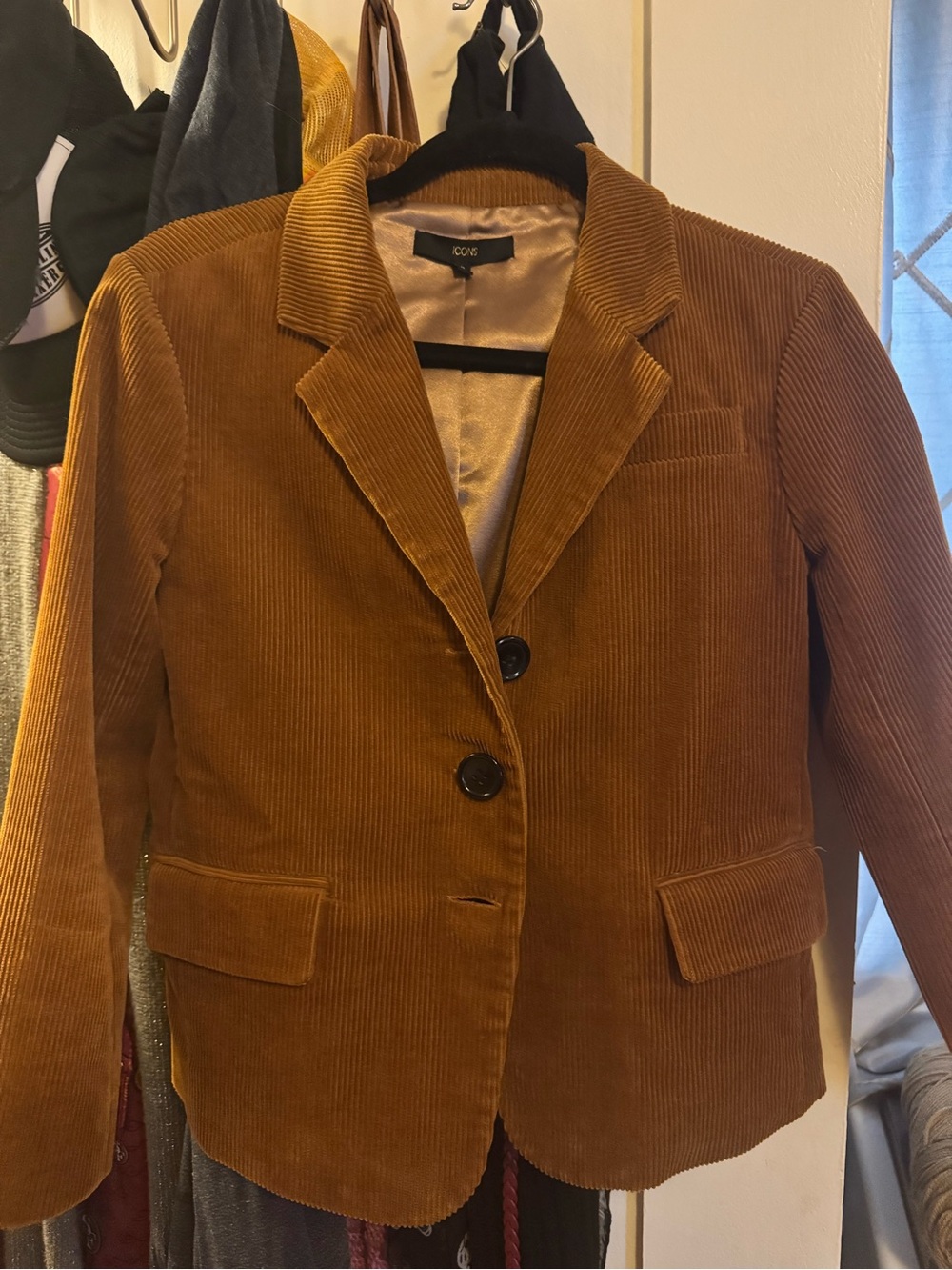 ICONS Objects of Devotion Camel Corduroy Blazer – Size Small – Made in USA